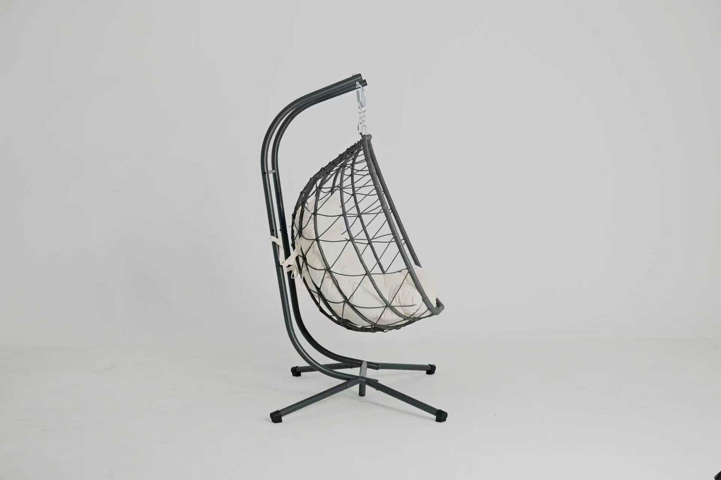 2 Persons Egg Chair with Stand Indoor / Outdoor Swing Chair