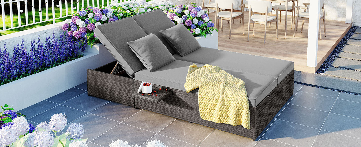 TOPMAX Outdoor Double Sunbed