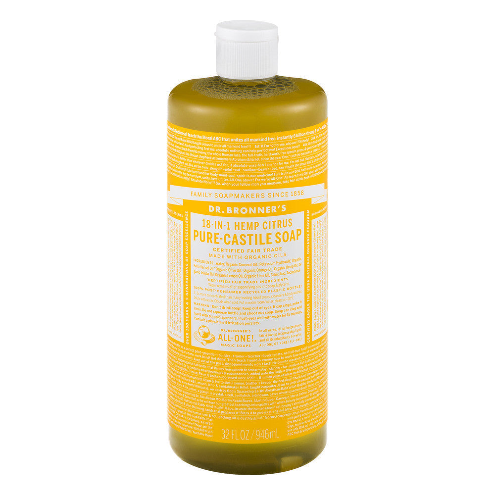 Dr. Bronner's 18-In-1 Hemp Organic Pure Castile Magic Liquid Soap
