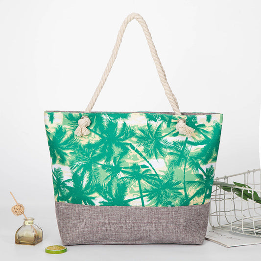 Large Capacity Hemp Rope and Linen Bag