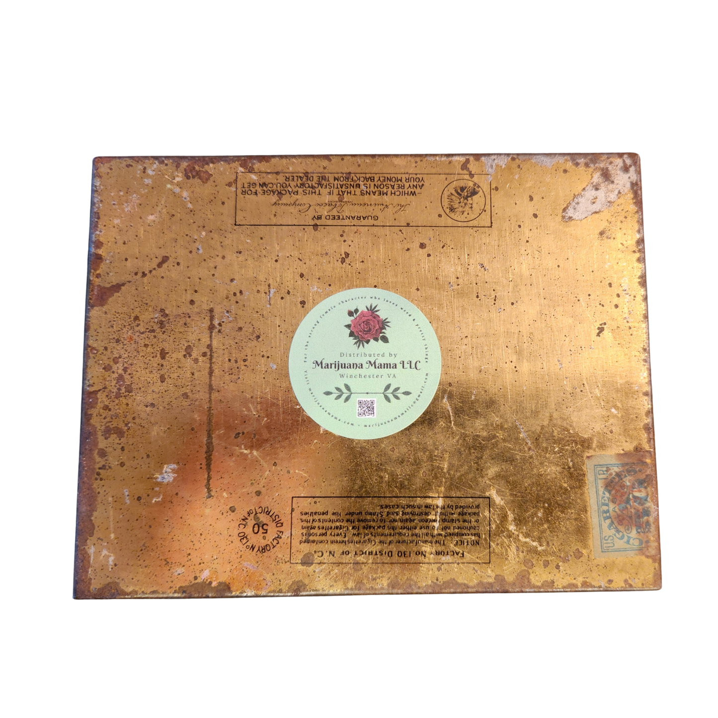 Antique Lucky Strike Cigarette Case for Pre-rolls