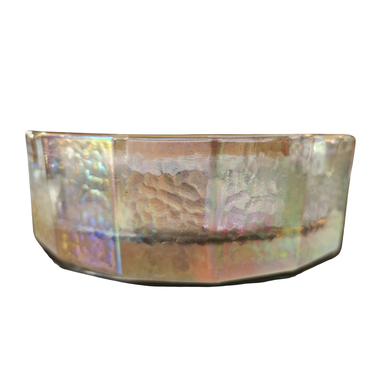 !960s Large Blenko Iridescent Ashtray
