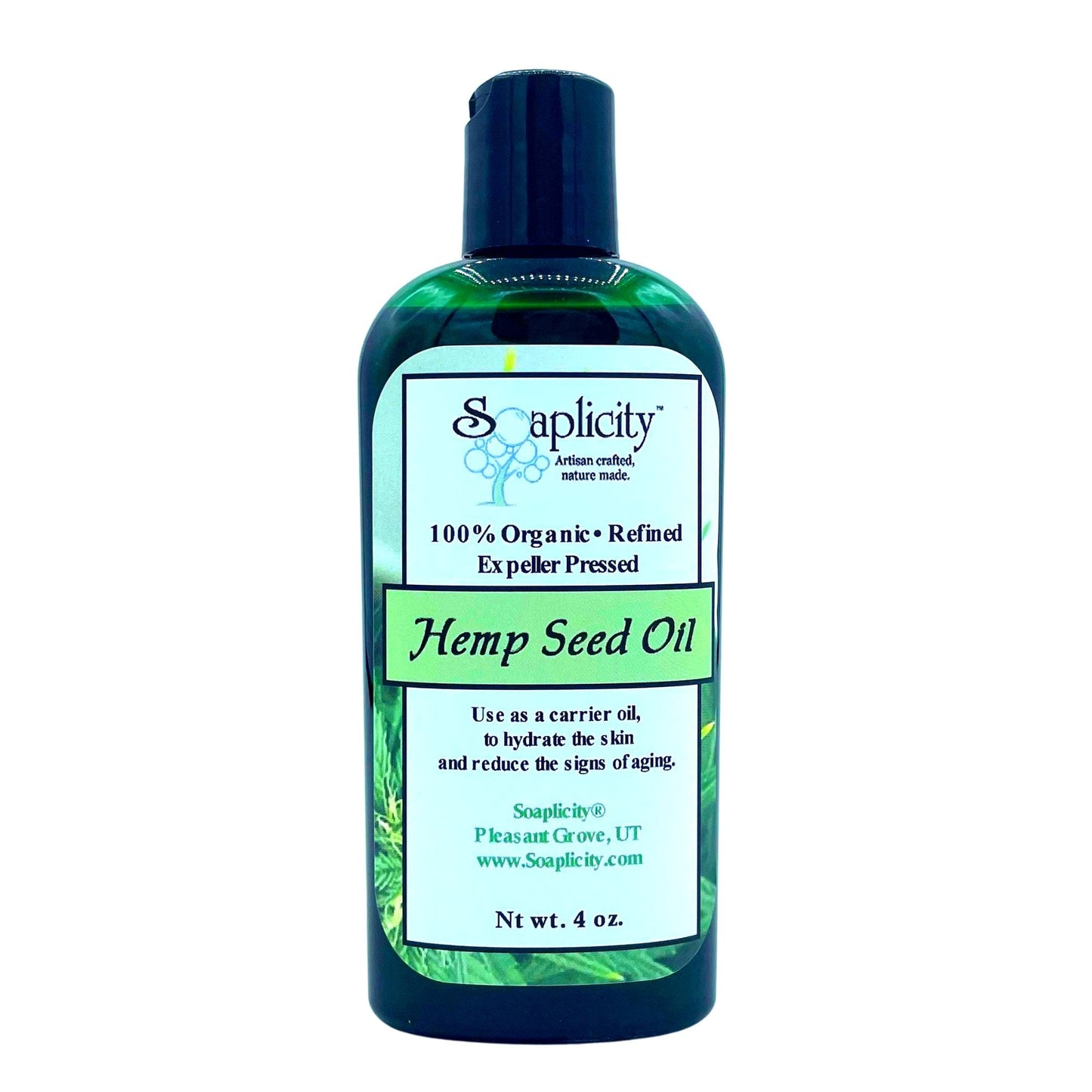 Soaplicity Hemp Oil 4oz bottle