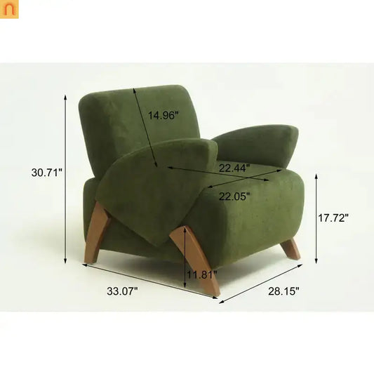 Green Velvet Accent Chair