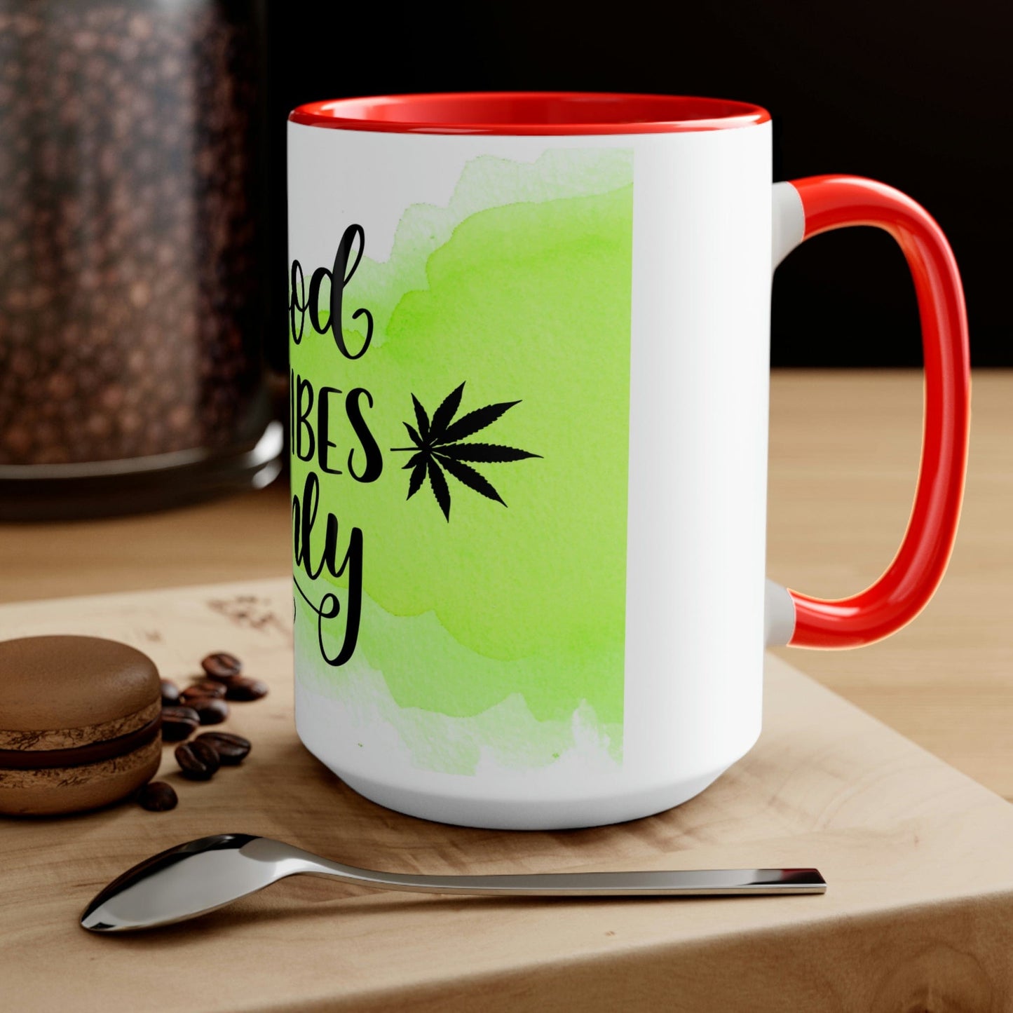 Good Vibes Only Two-Tone Marijuana Mug