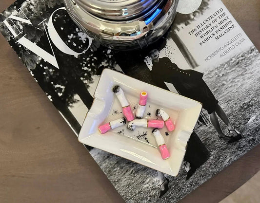 Pink Puffs Ashtray