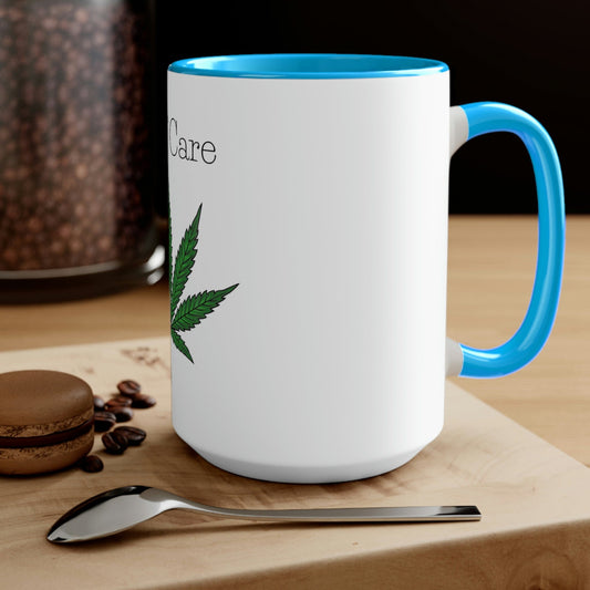 "Self Care" Pot Leaf Mug