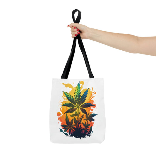 Warm Cannabis Paradise Weed Tote Bag