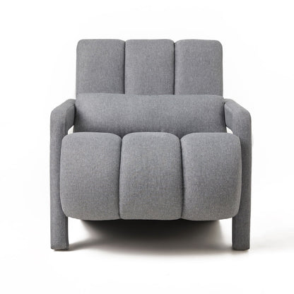 Modern Upholstered Accent Chair, Comfortable Fabric With A Pillow For Living Room - Marijuana Mama