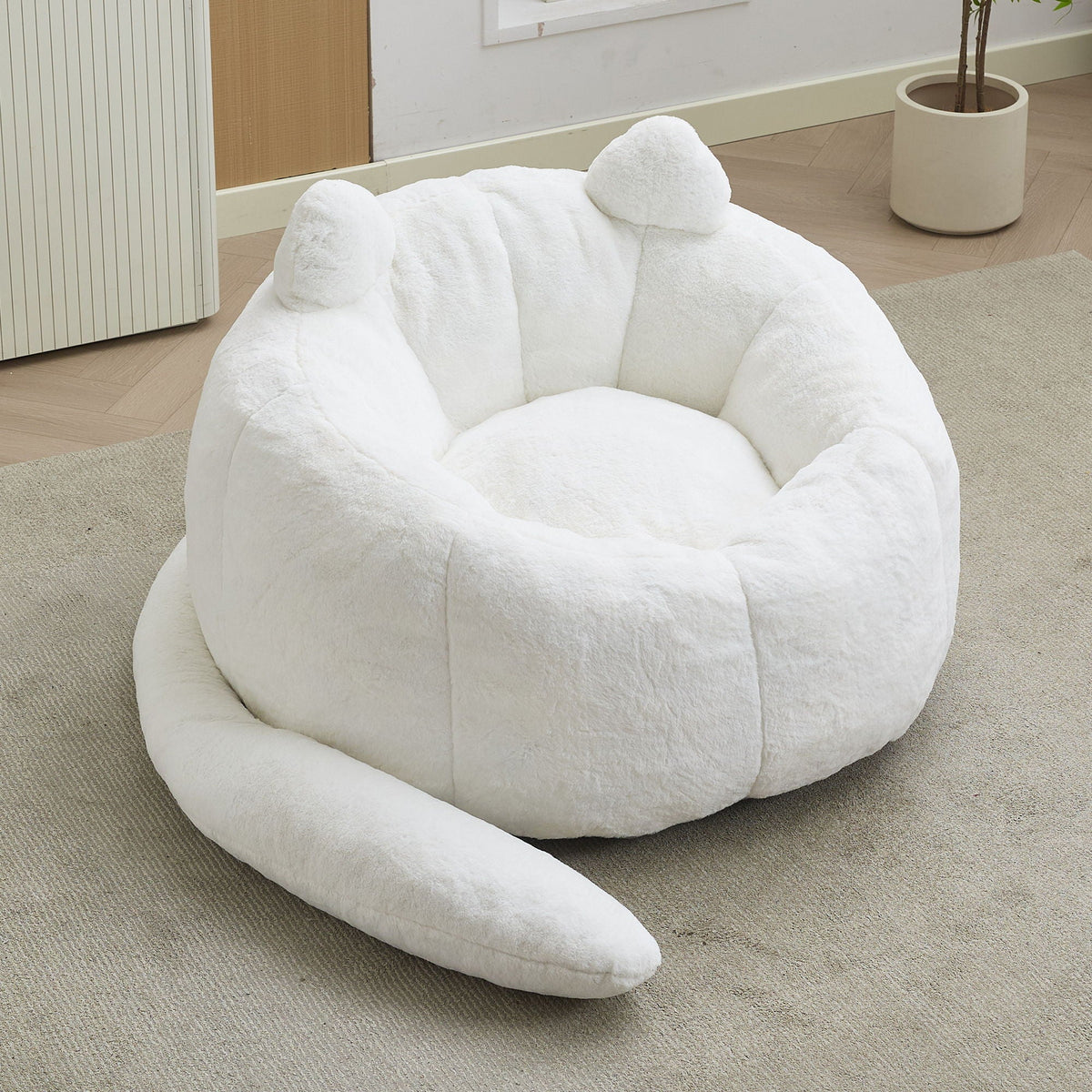Cat Shaped Bean Bag Sofa With Long Tail - Marijuana Mama