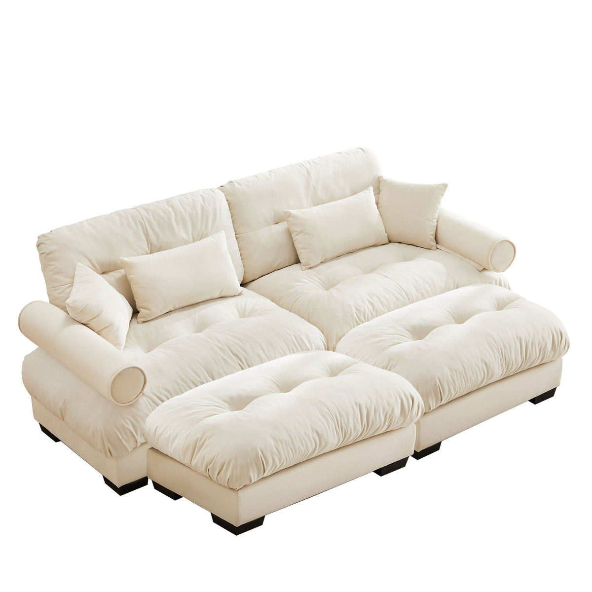 Super Comfort Oversized Modular Sectional Sofa With Movable Ottoman - Marijuana Mama