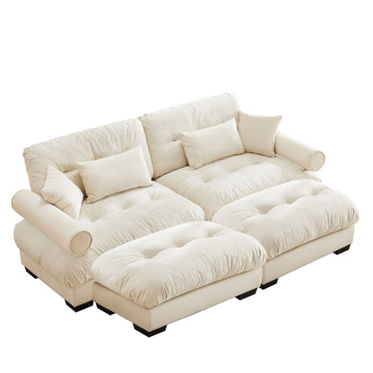 Super Comfort Oversized Modular Sectional Sofa With Movable Ottoman - Marijuana Mama