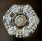 Vintage Pasari Crystal Rose Ashtray