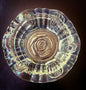 Vintage Firna Crystal Rose Ashtray