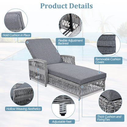 GO Outdoor Long Reclining Chaise