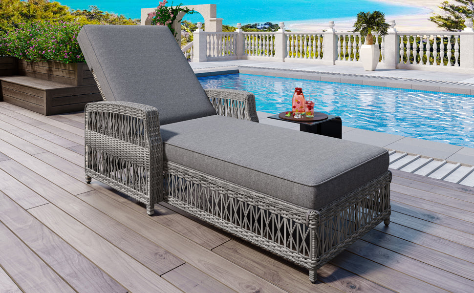 GO Outdoor Long Reclining Chaise