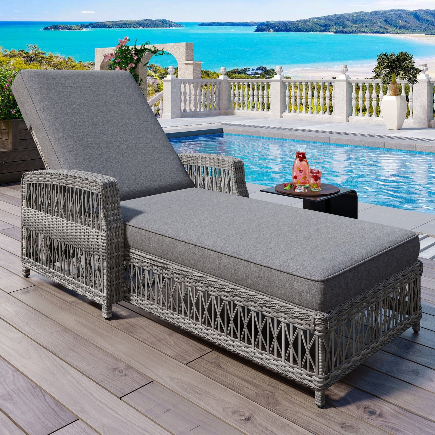 GO Outdoor Long Reclining Chaise