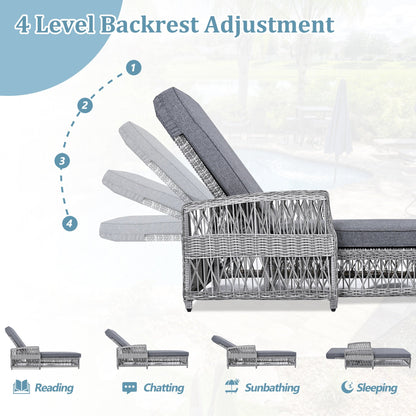 GO Outdoor Long Reclining Chaise