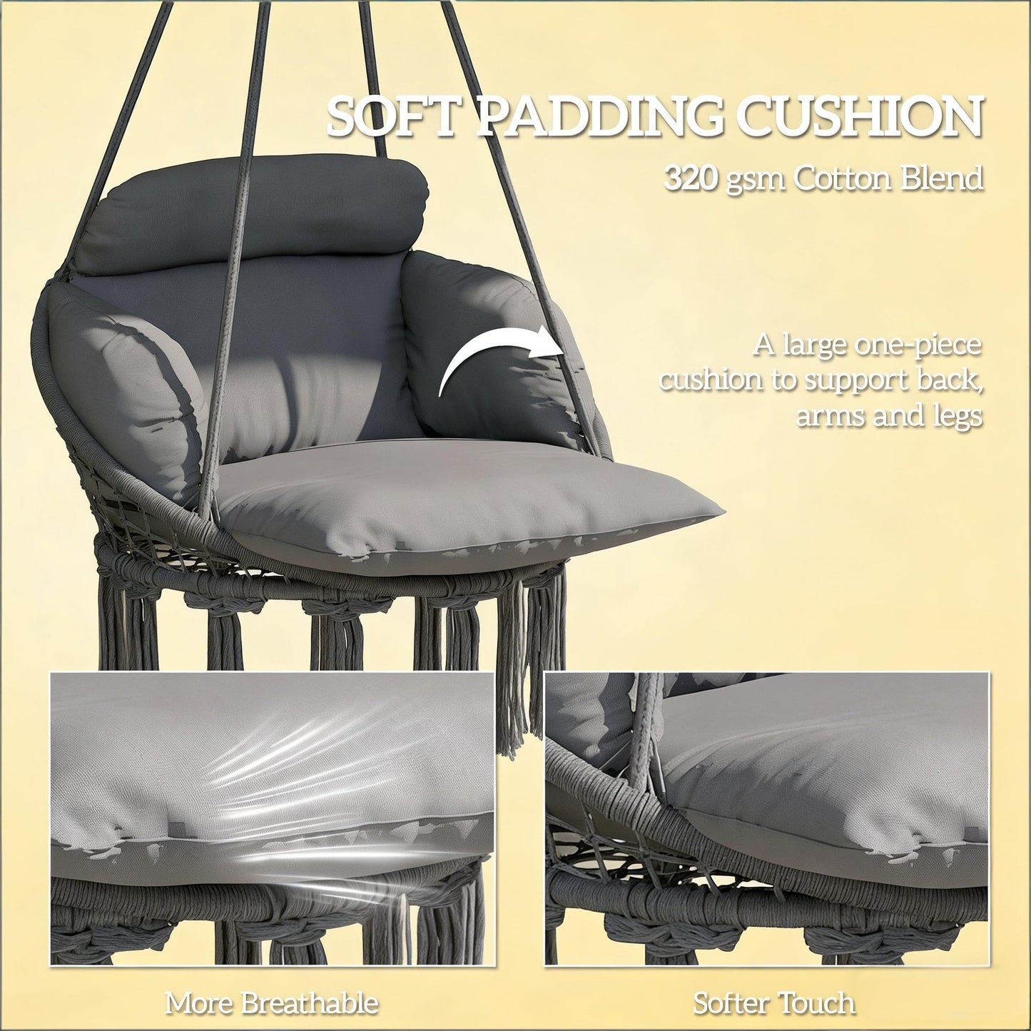 Outdoor Hanging Chair,Hammock Swing Chair