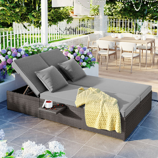 TOPMAX Outdoor Double Sunbed