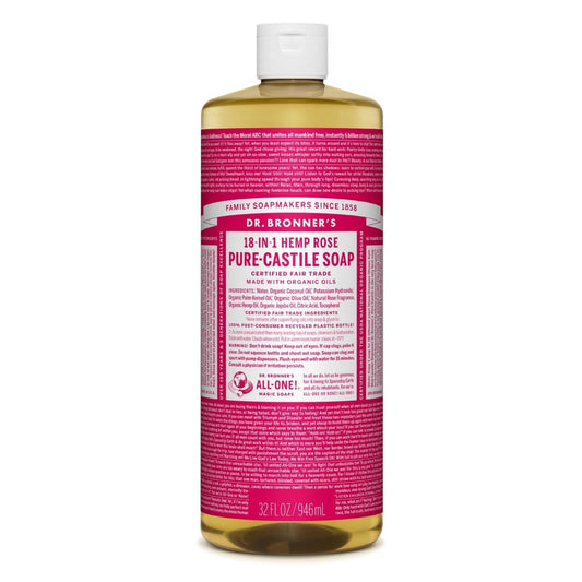 Dr. Bronner's Organic 18-in-1 Hemp Pure Castile Liquid Soap