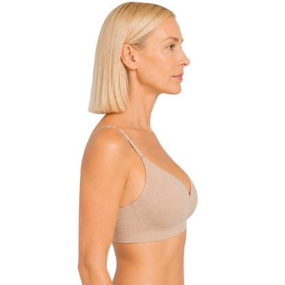 Seamless Hemp Bra with Removable Pads