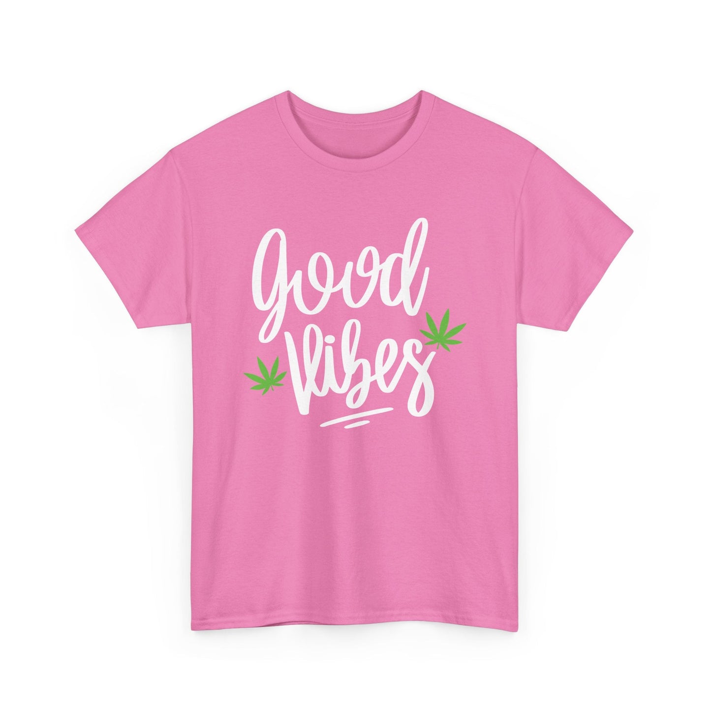 "Good Vibes" Marijuana Leaf T-Shirt