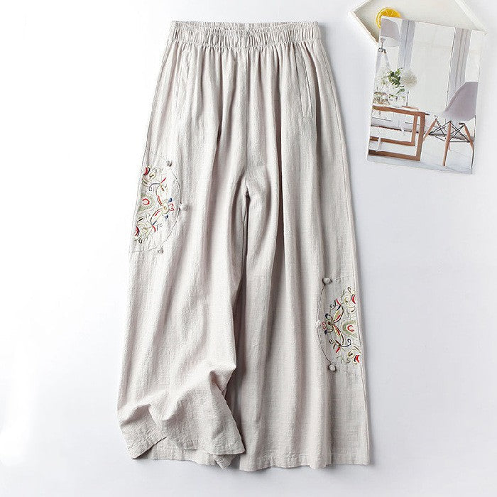 Summer Cotton Hemp Casual Pants - Marijuana Mama