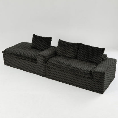 Modular Sofa, Convertible Twin Seat With Chaise Lounge - Marijuana Mama