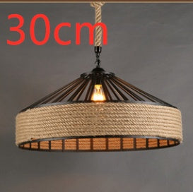 American Country Hemp Rope Chandelier