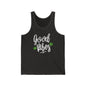 "Good Vibes" Marijuana Leaf Jersey Tank Top