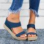 European Wedge Hemp Rope Sandals