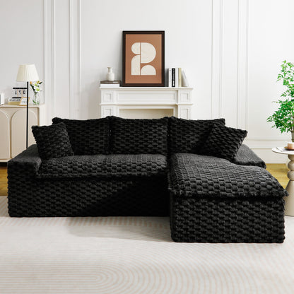Modular Sofa, Convertible Twin Seat With Chaise Lounge - Marijuana Mama