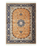 Stunning 1950s Persian Qum Silk Rug - 4.6 x 6.7