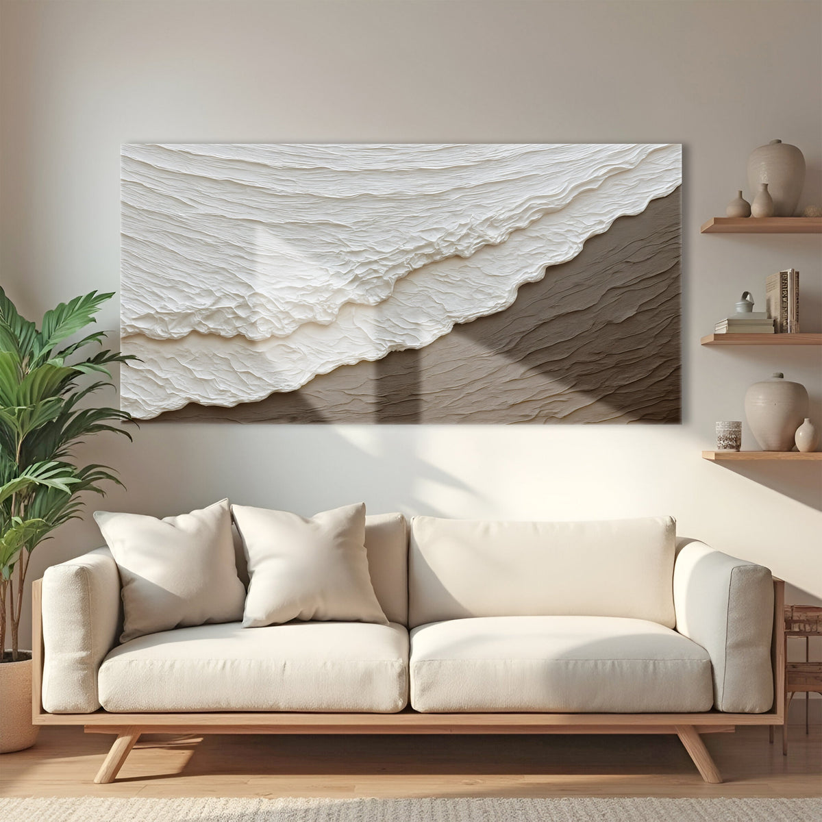 Waves Abstract Wall Art - Marijuana Mama