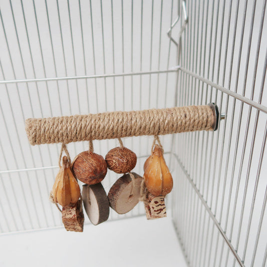 Hemp Rope Braided Bird Toy