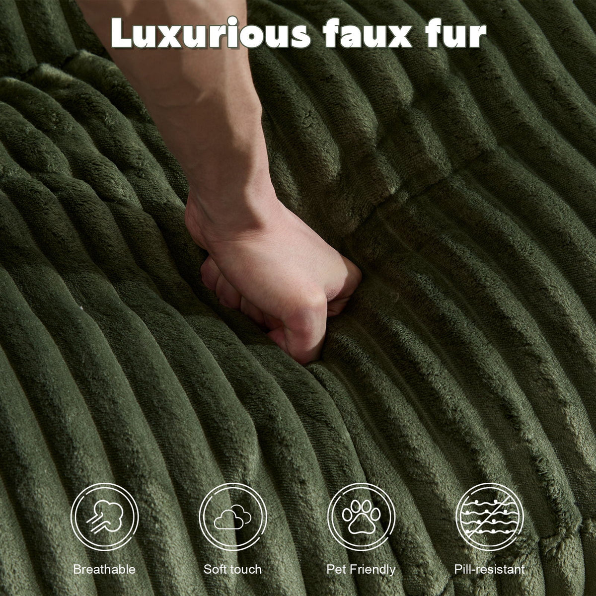 Double Chaise Lounge Chair, Oversized Upholstered Sleeper Cloud Couch - Marijuana Mama