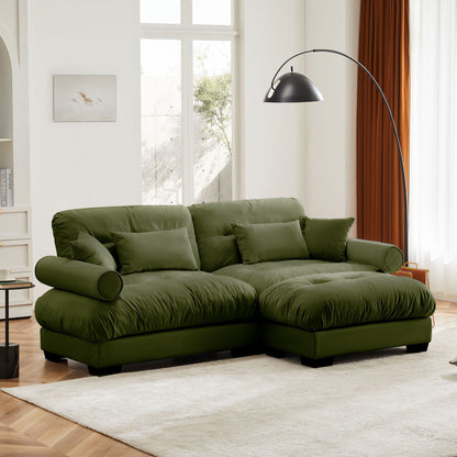Super Comfort Oversized Modular Sectional Sofa With Movable Ottoman - Marijuana Mama