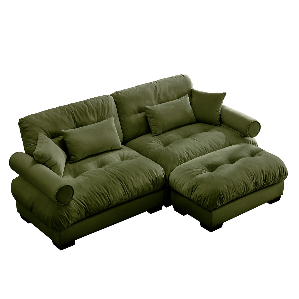 Super Comfort Oversized Modular Sectional Sofa With Movable Ottoman - Marijuana Mama