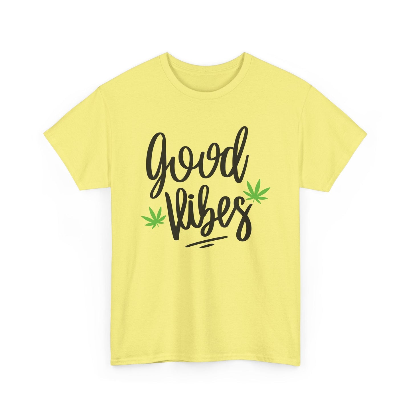 "Good Vibes" Marijuana Leaf T-Shirt