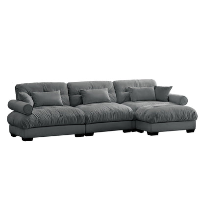 Super Comfort Oversized Modular Sectional Sofa With Movable Ottoman - Marijuana Mama