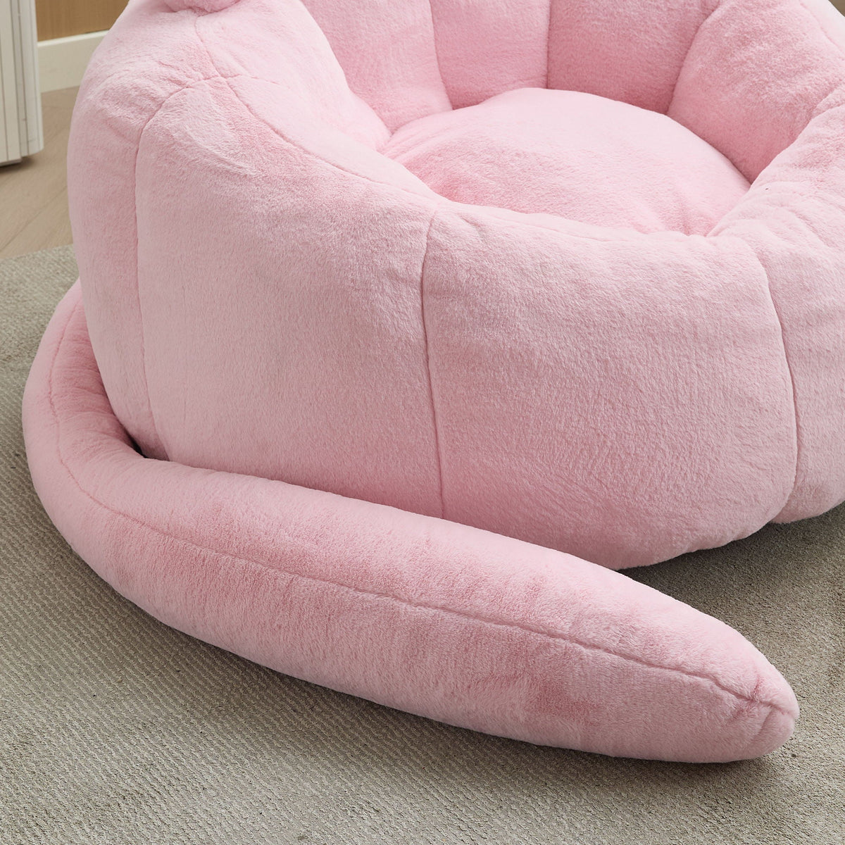Cat Shaped Bean Bag Sofa With Long Tail - Marijuana Mama