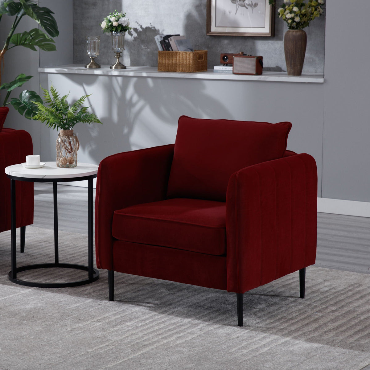 Accent Chair With Pillow For Living Room - Marijuana Mama