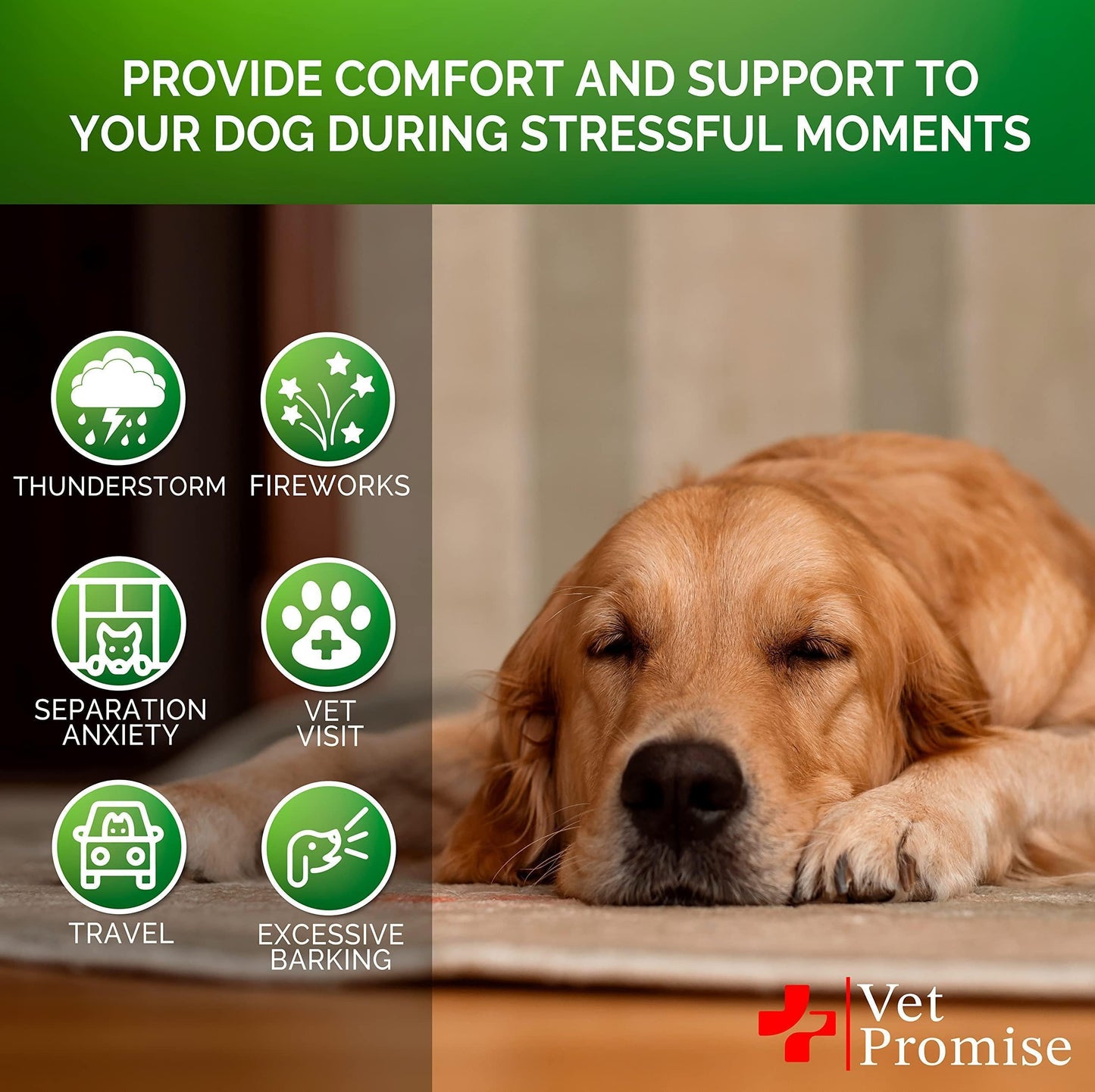 Hemp Calming Chews for Dogs Anxiety & Stress Relief- 120 Count