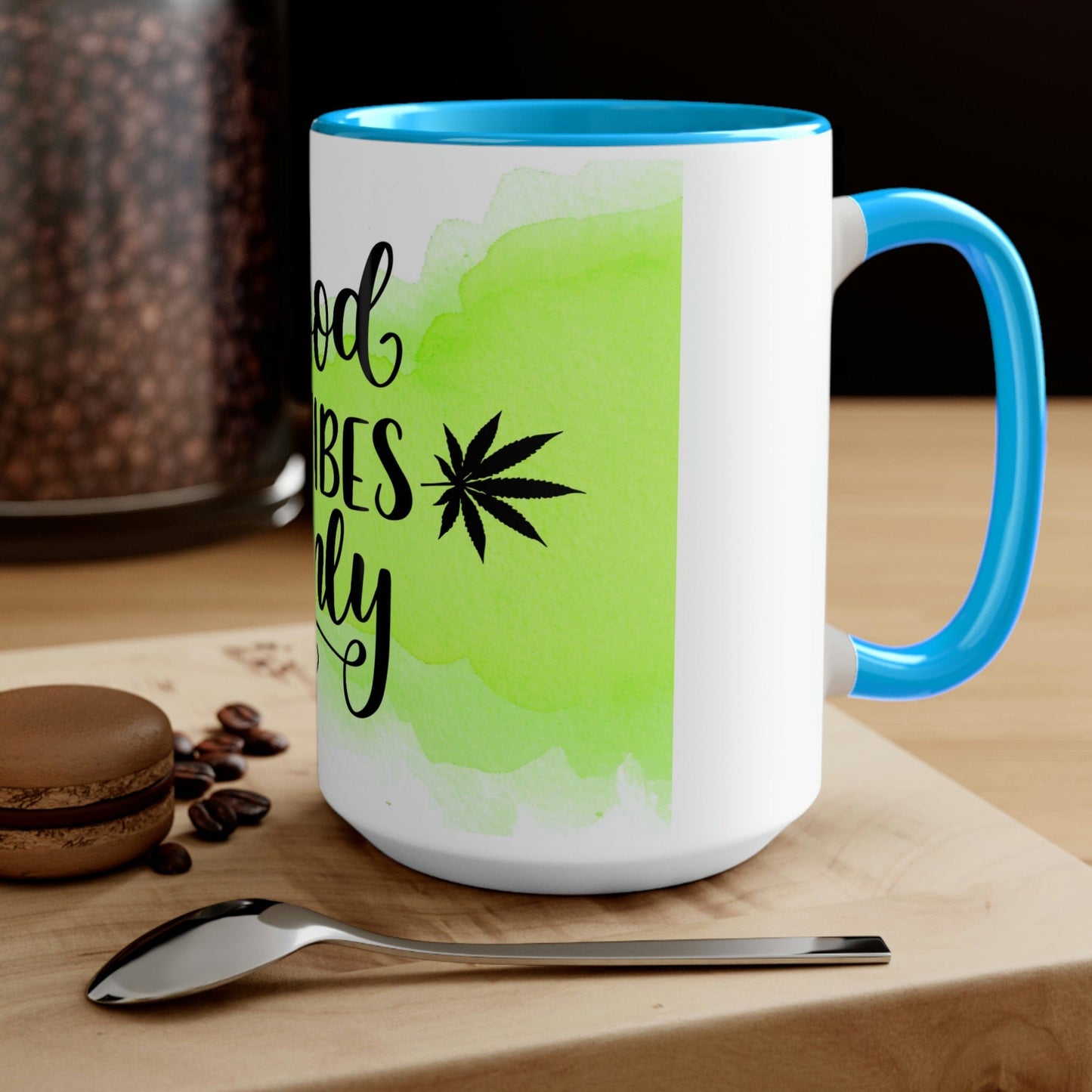 Good Vibes Only Two-Tone Marijuana Mug