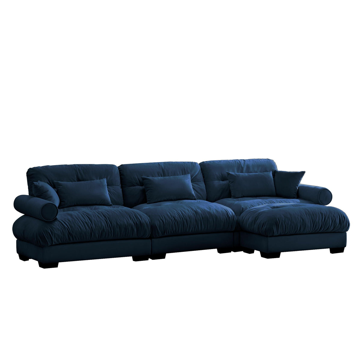 Super Comfort Oversized Modular Sectional Sofa With Movable Ottoman - Marijuana Mama
