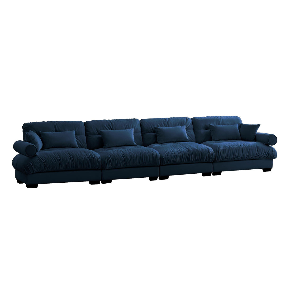 Super Comfort Oversized Modular Sectional Sofa, Deep Seat Convertible L Shaped Couch - Marijuana Mama