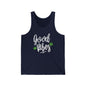 "Good Vibes" Marijuana Leaf Jersey Tank Top