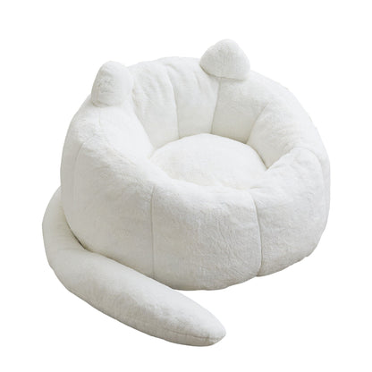Cat Shaped Bean Bag Sofa With Long Tail - Marijuana Mama