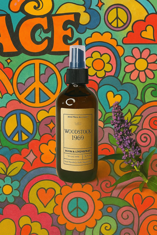 Woodstock 1969 - Room Spray-Hemp, Grass, Nag Champa & Patchouli -- by Moon Water Apothecary!